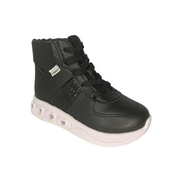 Imagem de Tênis Inf Fem Molekinha Led Napa Turim Preto 2720.104 Tamanho:20;Cor:Preto