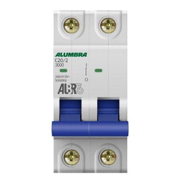 Imagem de Disjuntor Bipolar 2P 20A Curva C Albr3 Alumbra