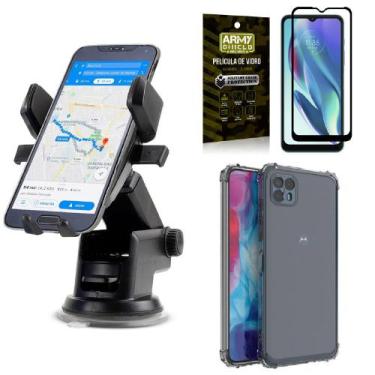 Imagem de Capa Capinha Moto G50 5G + Suporte para Carro Automatic + Película 3D 