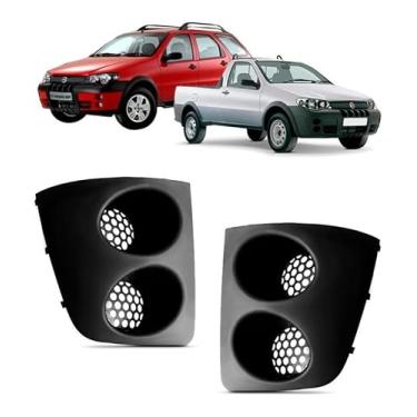 Imagem de Par Tela Parachoque Dianteiro Strada 2005 2006 2007 2008