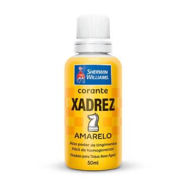 Imagem de Corante liquido xadrez para tintas acrilicas amarelo 50ml - METALATEX
