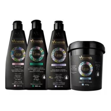 Imagem de Arvensis Kit Cachos Shampoo+Condicionador+Mascara+Ativador
