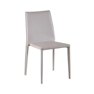 Imagem de Cadeira De Jantar Amanda Pvc Nude Rivatti Kit 6 Unidades