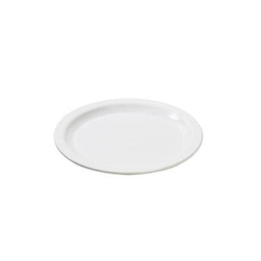Imagem de Prato Elegance Raso Redondo 19cm Branco em Policarbonato Linha Profiss