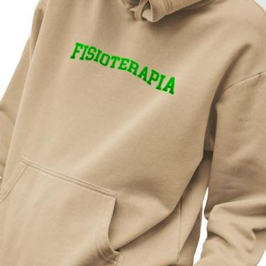 Imagem de Blusa Moletom Masculino Estampado College Fisioterapia em Algodão Fio 