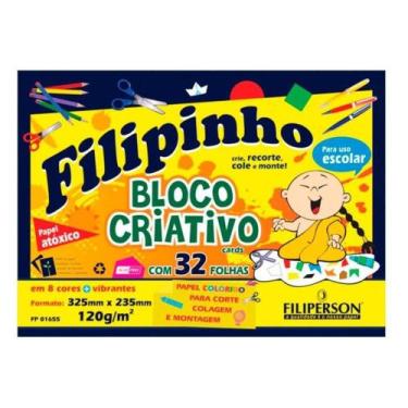 Imagem de Bloco Filipinho Criativo Filiperson 120gr 32fl