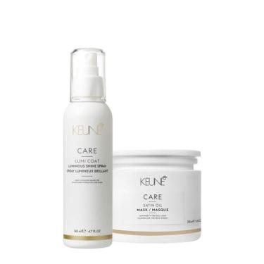 Imagem de Kit Keune Care Satin Oil Máscara e Lumi Coat Finalizador (2 produtos)
