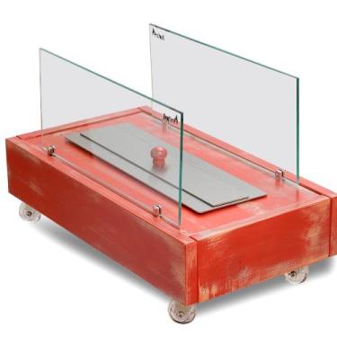 Imagem de Lareira Ecológica Slim Várias Cores Queimador 40cm - Topfire, Marsala
