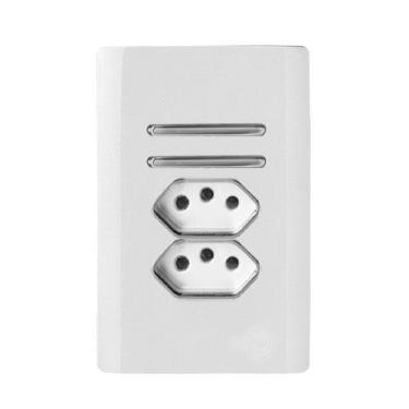 Imagem de Cj 2 Paralelos+2Tom. 10A(Especial)4X2 Novara Branco Cromado - Dicompel