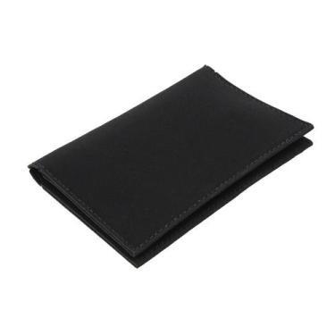 Imagem de Porta Cartão Unissex Slim Pequeno Couro Eco - CWR, Nobuck Preto, Único