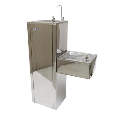 Imagem de Bebedouro Conjugado Purificador Tipo Pressão Linha BRX 40 Inox Begel, 