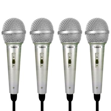 Imagem de 4 Microfone Dinâmico Profissional com fio Premium p/Karaokê