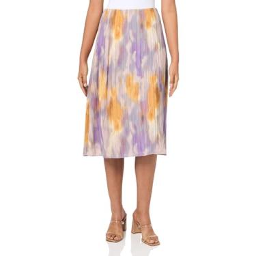Imagem de BCBG New York Saia midi plissada feminina, Tie Dye, GG