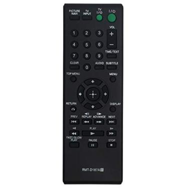 Imagem de RMT-D187A Controle remoto substituído compatível com Sony DVD Player DVP-SR200P DVP-SR400 DVP-NS611H DVP-NS710 DVP-NS710H DVP-NS710H/B DVP-NS710HWM DVP-SR101 DVP-SR101B DVP-SR101P DVP-SR101P 1 PB
