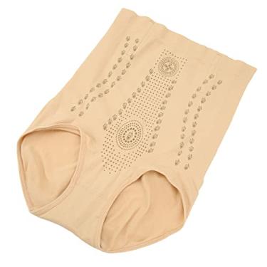 Imagem de Shorts para Modelar o Corpo, Cintura Alta Cuecas Femininas Com Levantamento de Quadril de Náilon Roupas íntimas Apertadas Abdominais para Mulheres (Cor da pele)