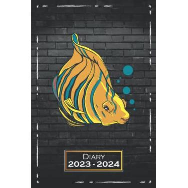 Imagem de Diary 2023-2024: Fish, Animals | Softcover, A5 (6x9) | One Week on a Double Page | From Monday to Sunday | Weekly Planner | Motif | qb1