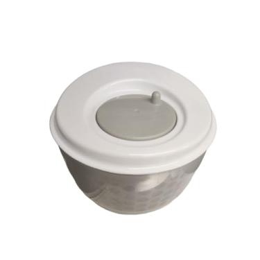 Imagem de Seca Salada Secadora Plástica 3,5L de Verduras e Legumes Giratória Fácil (Cinza)