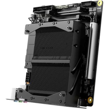 Imagem de MINISFORUM Placa mãe BD795i SE, AMD Ryzen 9 7945HX, 16 C/32 T, slot PCIe 5.0 x16, placa mãe PCIe 4.0 M.2 Mini ITX NAS, suporta DDR5, saída tripla 8K (HDMI/DP/USB-C), RJ45 2,5G, USB 3.2
