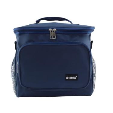 Imagem de Bolsa Térmica e Lancheira Térmica Média 13 Litros para Bebidas Marmitas e Alimentos Revestica em Poliéster com Alça Transversal (Azul)