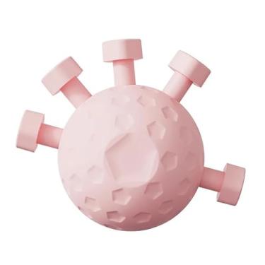 Imagem de Fortalecedor de Pegada para Dedos e Mãos – Gripmaster com Mola, Treinador de Força para Dedos, Exercício para Cada Dedo – Treinador de Mãos com Resistência Ajustável de 45kg, Bola Antiestresse (Rosa)