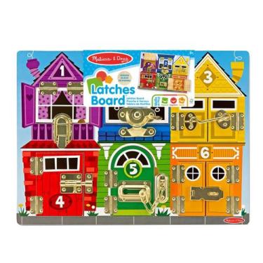Imagem de Brinquedo Educativo Porta e Travas Madeira - Melissa & Doug