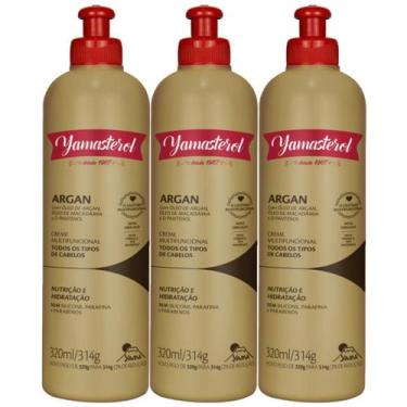 Imagem de Kit 3 Yamasterol Argan Creme Multifuncional Capilar Todos Tipos De Cab