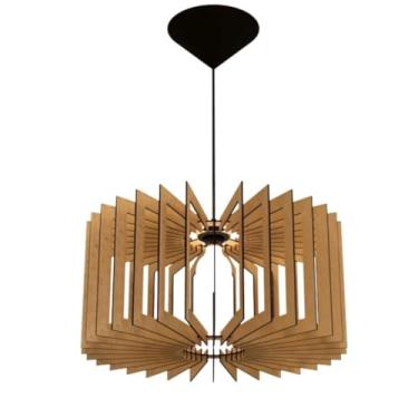 Imagem de Pendente De Teto Em MDF Cru Modelo Coroa Para Decorar O Seu Lar - Cru