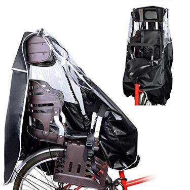 Imagem de Capota para assento traseiro de bicicleta, capa impermeável para assento traseiro de bicicleta infantil ao ar livre, capa impermeável, proteção contra chuva para assentos