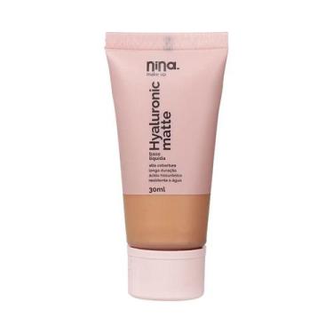 Imagem de Base Líquida Hyaluronic Matte Cor 05 Nina Make Up - 30Ml
