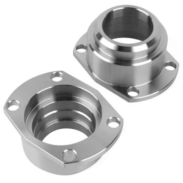 Imagem de Par de carcaça de rolamento resistente de 22 cm para Ford - Furos de parafuso de 2 peças, extremidades de eixo de estilo antigo para reparos clássicos de carros e caminhões