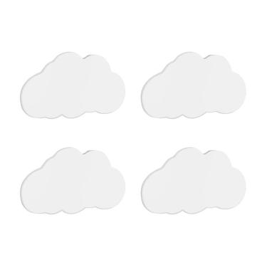 Imagem de Kit 4 Luminarias De Parede Nuvem Com Led - Cor: Preto