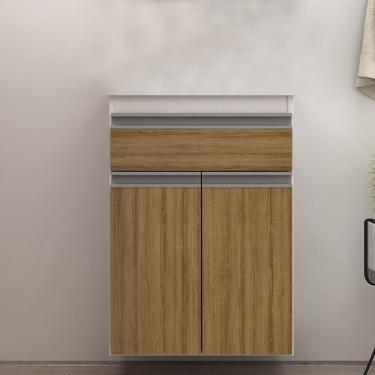 Imagem de Gabinete De Banheiro 50cm Sem Cuba-lavatório Ref 501 Branco Itapuã