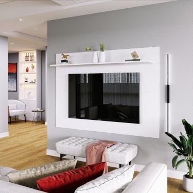 Imagem de Painel Tv 50 Com Prateleira Columbia Branco