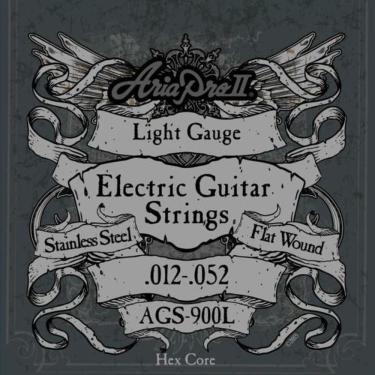 Imagem de Encordoamento Para Guitarra Flat Wound .012 Ags900l Aria Pro