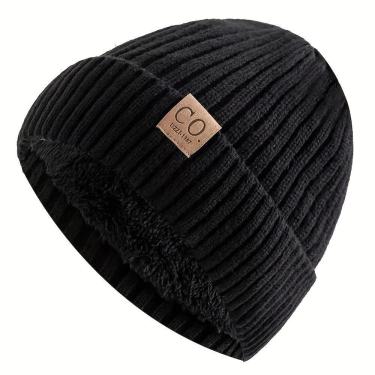 Imagem de Gorro De Inverno - Forro, à Prova De Vento & Aquecedor De Orelhas Preto