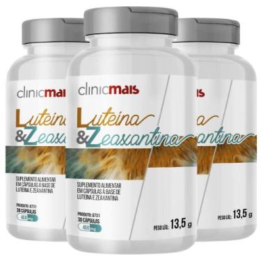 Imagem de KIT 3X Luteína 20mg + Zeaxantina 3mg 30 cápsulas - Clinicmais