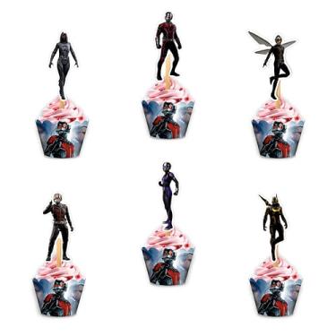 Imagem de Embalagem de cupcake At man - Decorações de aniversário.