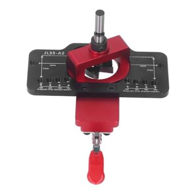 Imagem de aqxreight Localizador de Broca de Dobradiça de Alumínio Gabinete Dobradiça de 35 Mm Localizador de Broca para a Instalação do Armário de Porta SKS Mais produtivo. Hinge Jig Church Hole Puncher35mm