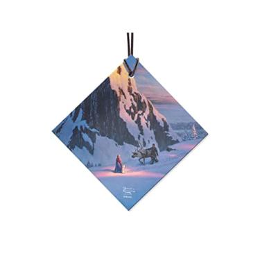Imagem de Trend Setters Disney – Frozen – Thomas Kinkade Studios – Acessório de vidro suspenso Starfire em forma de diamante de 8,9 cm – Oficialmente licenciado colecionável | Bolsa de presente de veludo de