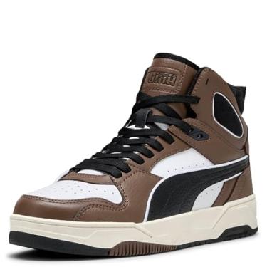 Imagem de PUMA Tênis masculino Rbd Break Mid, Branco e preto bronze liso Ah25, 43
