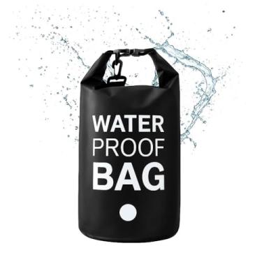 Imagem de Bolsa Estanque Impermeável 5L Dry Bag Prova d'água Trilha Caiaque Camping Pesca Praia Mochila Leve Resistente