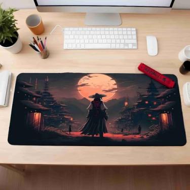 Imagem de Mouse Pad Gamer Super Grande Speed Anti Derrapante Profissional Tamanho 90x55- Estilo fim dos tempos oriental Japonês