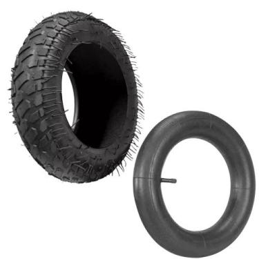 Imagem de Kit Pneu AJAX Câmara De Ar 3.25-8 Carrinho De Mão Reforçado - NoBrand