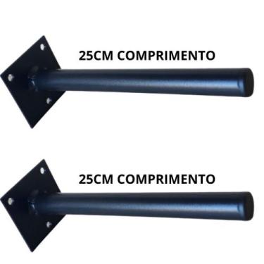 Imagem de Par Suportes Expositores De Anilhas e Barras Fixo Em Parede -Completo 