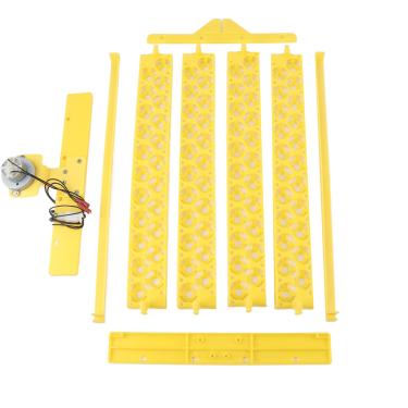 Imagem de GLOGLOW Chocador automático de ovos, 88 peças, bandeja de incubadora de ovos, bandeja automática para virar ovos com motor para ovos de codorna de pássaros (nº 3) luzes e aquecedores de galinheiro