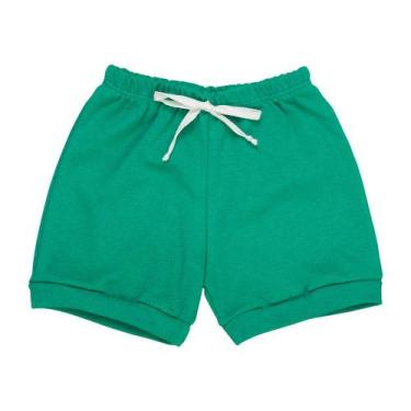 Imagem de Short para Bebês Verde Algodão de 0 a 12 Meses - Era Uma Vez, 0-3M, Ve