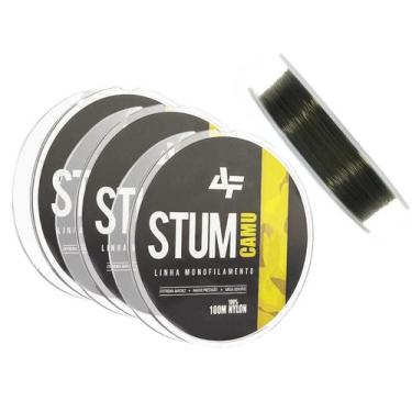 Imagem de Kit 3 Linhas Monofilamento Albatroz Stum 0,33mm 18,5lb/8,4kg (300 Metr