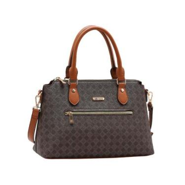 Imagem de Bolsa Feminina Chenson De Mão Transversal Elegante Original, Café