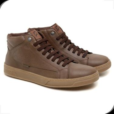 Imagem de Sapato Masculino Casual Zíper Lateral Elástico Frontal Rovetto Marrom,