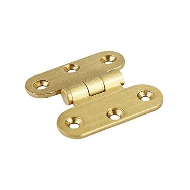 Imagem de 2 peças de cobre puro mini caixa pequena plana dobrável dobradiças para porta DIY artesanato suprimentos